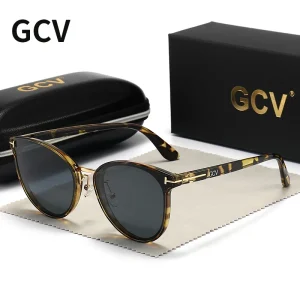 2025 GCV Polarized Sunglasses Cat Eye Fashion Luxury for Sun Glasses Woman