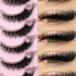 GROINNEYA Cat Eye Lashes Natural Eyelashes