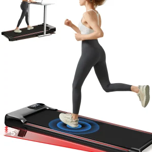 2.5 HP Incline Under-Desk Treadmill, Triple Knee Protection, with App and Remote Controls